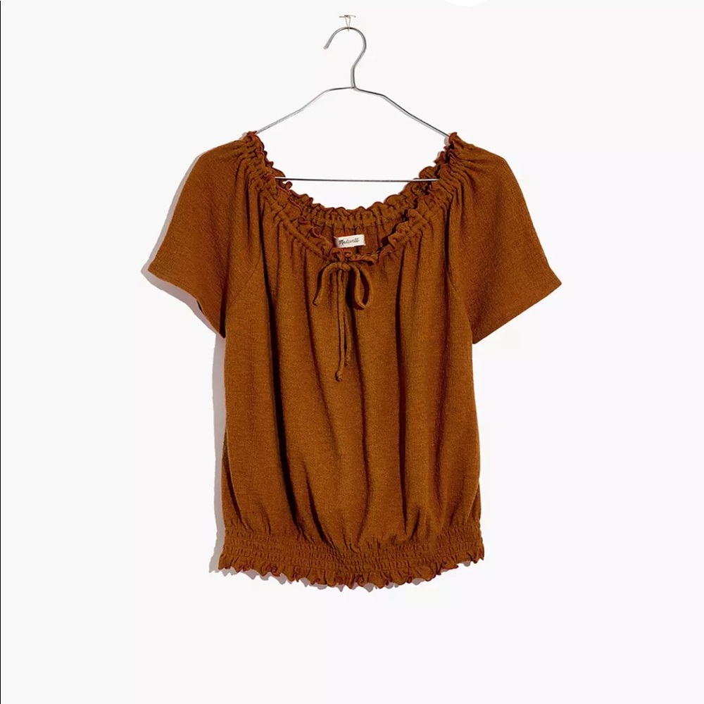 MADEWELL Texture and Thread drawstring top, size XL